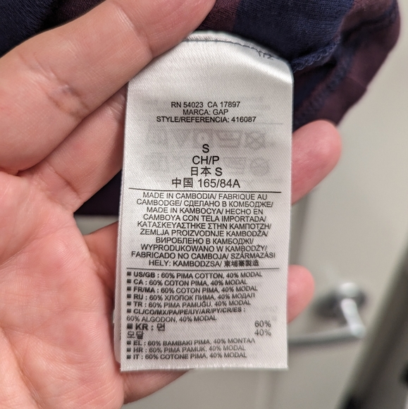 X2 Gap Cotten Blend Long Sleeve Tops - Picture 6 of 11